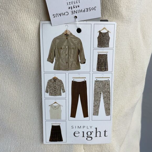 NWT Josephine Chaus Cream Tank Top Size L - Picture 7 of 11